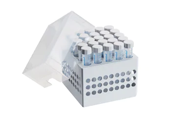 艾本德儲存盒 5 × 5, 可放置 25  個試管，15  mL，2  件，高 127  mm，5  英寸，聚丙烯材料，可耐受最低 -86  °C，可高溫高壓滅菌，帶蓋子并具有數(shù)字字母標識