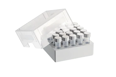 艾本德儲存盒 5 × 5, 可放置 25  個螺旋蓋管，5  mL，2  件，高 76  mm，3  英寸，聚丙烯材料，可耐受最低 -86  °C，可高溫高壓滅菌，帶蓋子并具有數(shù)字字母標識