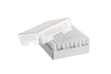 艾本德儲存盒 9 × 9, 可放置 81  個螺旋蓋（凍存）管， 1  –  2  mL，3  件，高 53  mm，2  英寸，聚丙烯材料，可耐受最低 -86  °C，可高溫高壓滅菌，帶蓋子并具有數(shù)