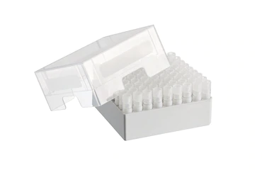 艾本德儲存盒 9 × 9, 可放置 81  個螺旋蓋（凍存）管， 3   mL，2  件，高 76  mm，3  英寸，聚丙烯材料，可耐受最低 -86  °C，可高溫高壓滅菌，帶蓋子并具有數(shù)字字母標識